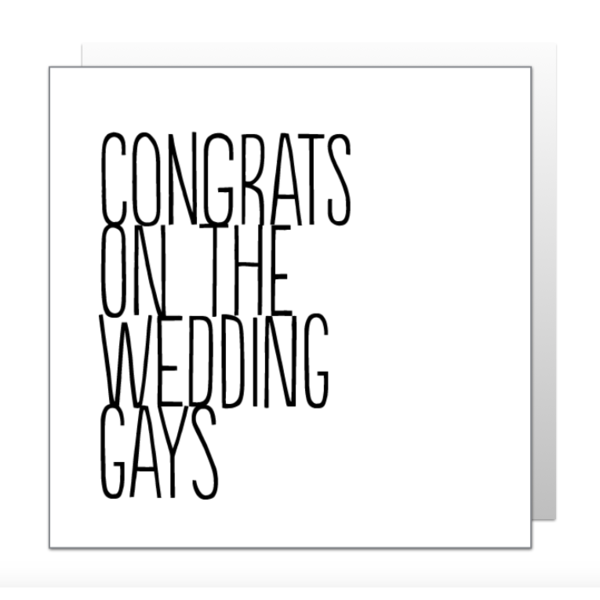 Wedding Gays - Buddy Fernandez Card
