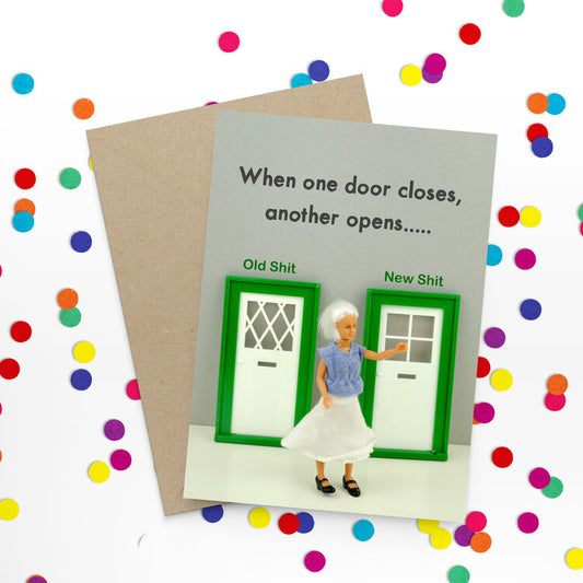 When one door closes - Bold and Bright Card