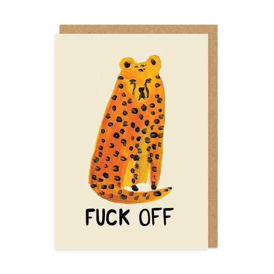 Leopard fuck off - Ohh Deer Card