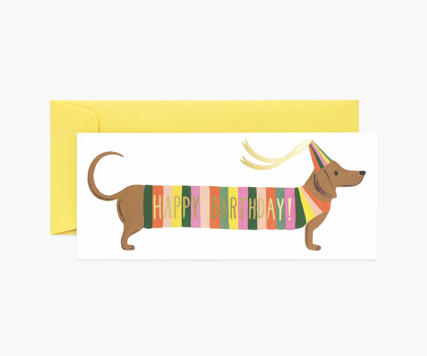 Hot Dog Birthday Long Card