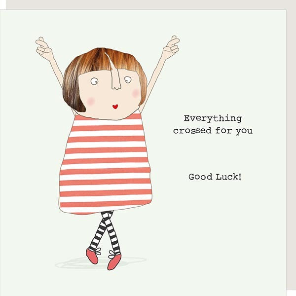 Everything Crossed For You Good Luck Card