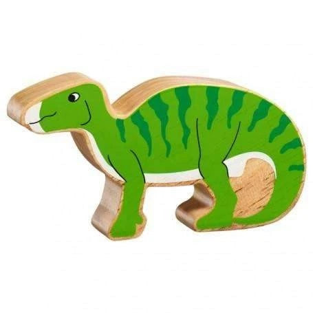 Lanka Kade Wooden Fair Trade Toy - Green Iguanodon