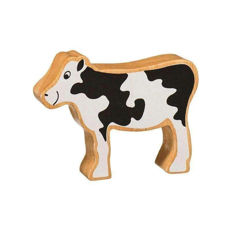 Lanka Kade Wooden Toy Fair trade - Natural Black & White Calf