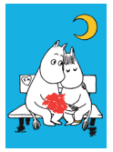 Moomin Bench Hug - Mini Card