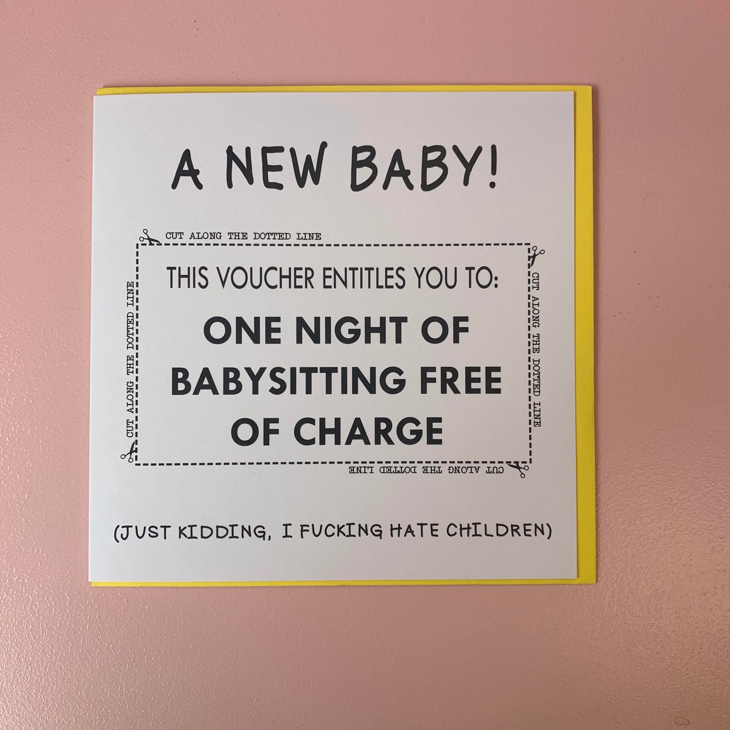 A New Baby - Pack A Punch Card