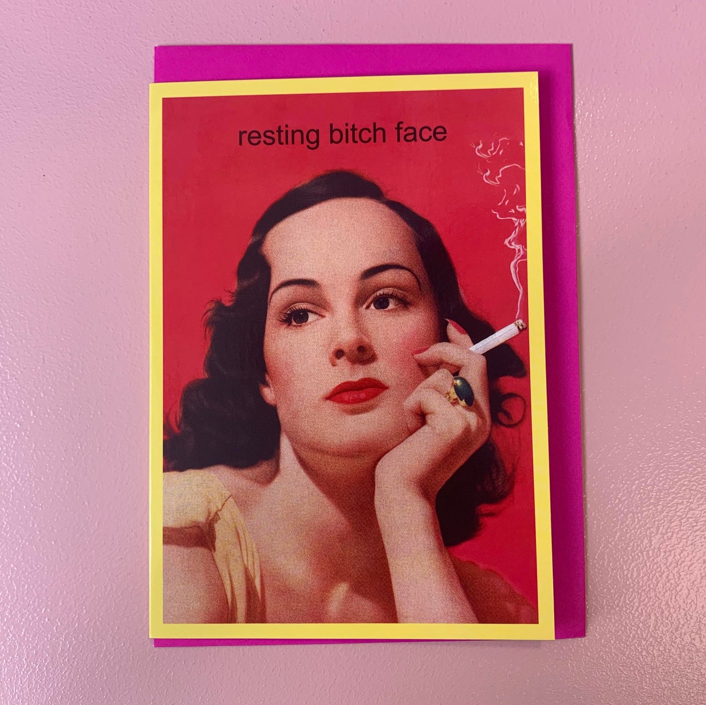 Resting bitch face