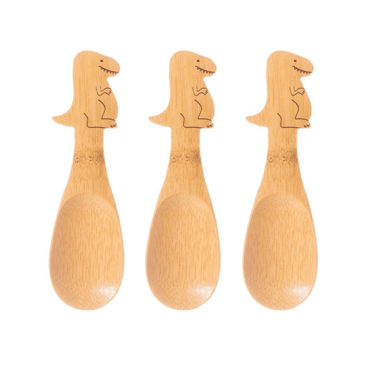 T-Rex Bamboo Spoons - Set of 3