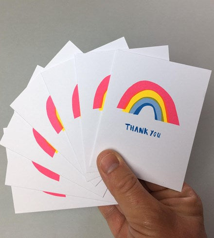 Pack of 8 Thank You Small Cards with Envelopes