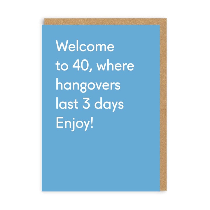 Welcome To 40 Birthday Greeting Card