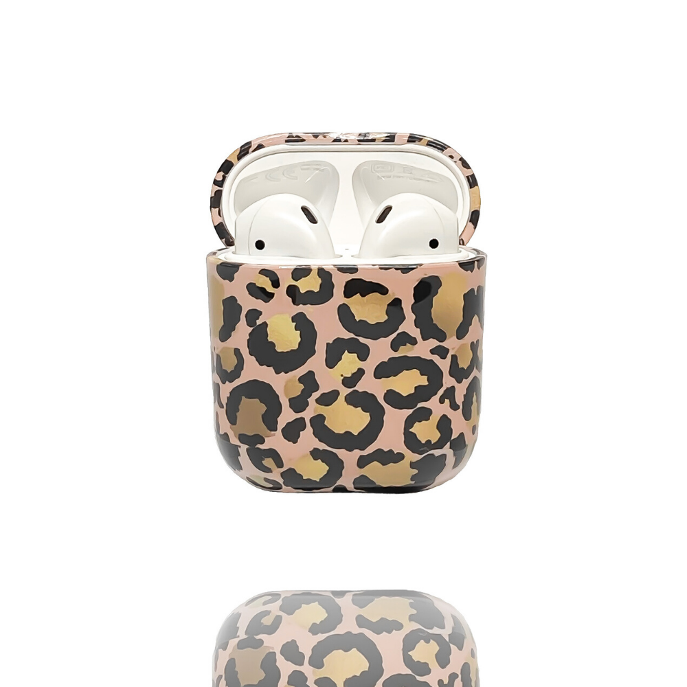 Airpods Case - Gold Leopard