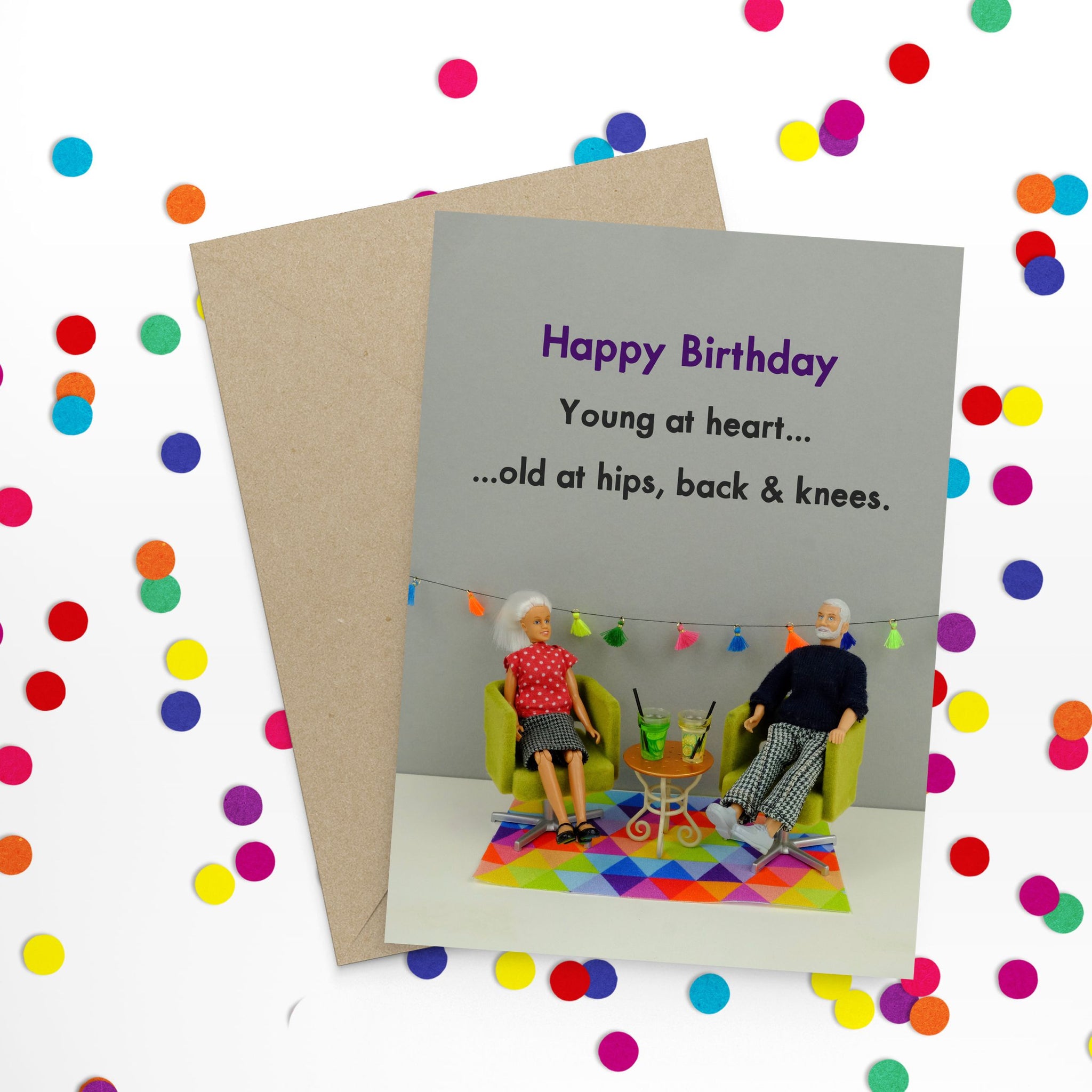 Young At Heart - Bold and Bright Card