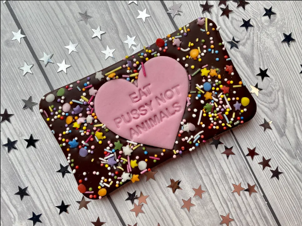 Vegan Eat Pussy Not Animals Chocolate Bar